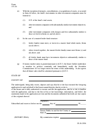 Form 133.26 Request for Determination of Money Market Fund Status for Federal Covered Securities - Texas, Page 2