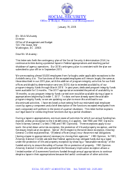 Contingency Plan Letter (Michelle King, Deputy Commissioner for Budget, Finance, and Management)
