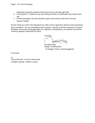 Contingency Plan Letter (Michelle King, Deputy Commissioner for Budget, Finance, and Management), Page 3
