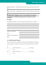 Islamic Marriage Contract Template, Page 3