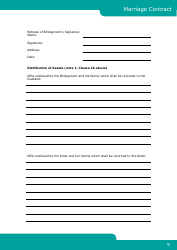 Islamic Marriage Contract Template, Page 9