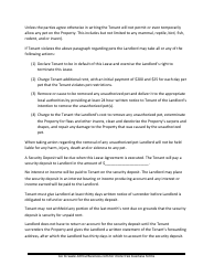Lease Agreement Template - Lines, Page 4