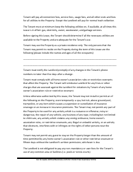 Lease Agreement Template - Lines, Page 6