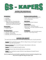 Camp Kaper Charts - Girl Scouts of the Usa, Page 2