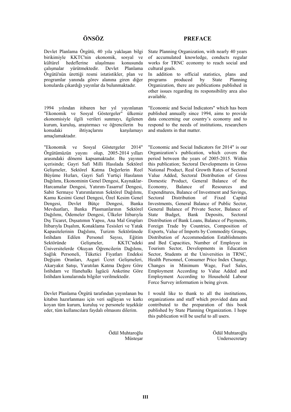 Economic and Social Indicators - State Planning Organization - Northern Cyprus, Page 3