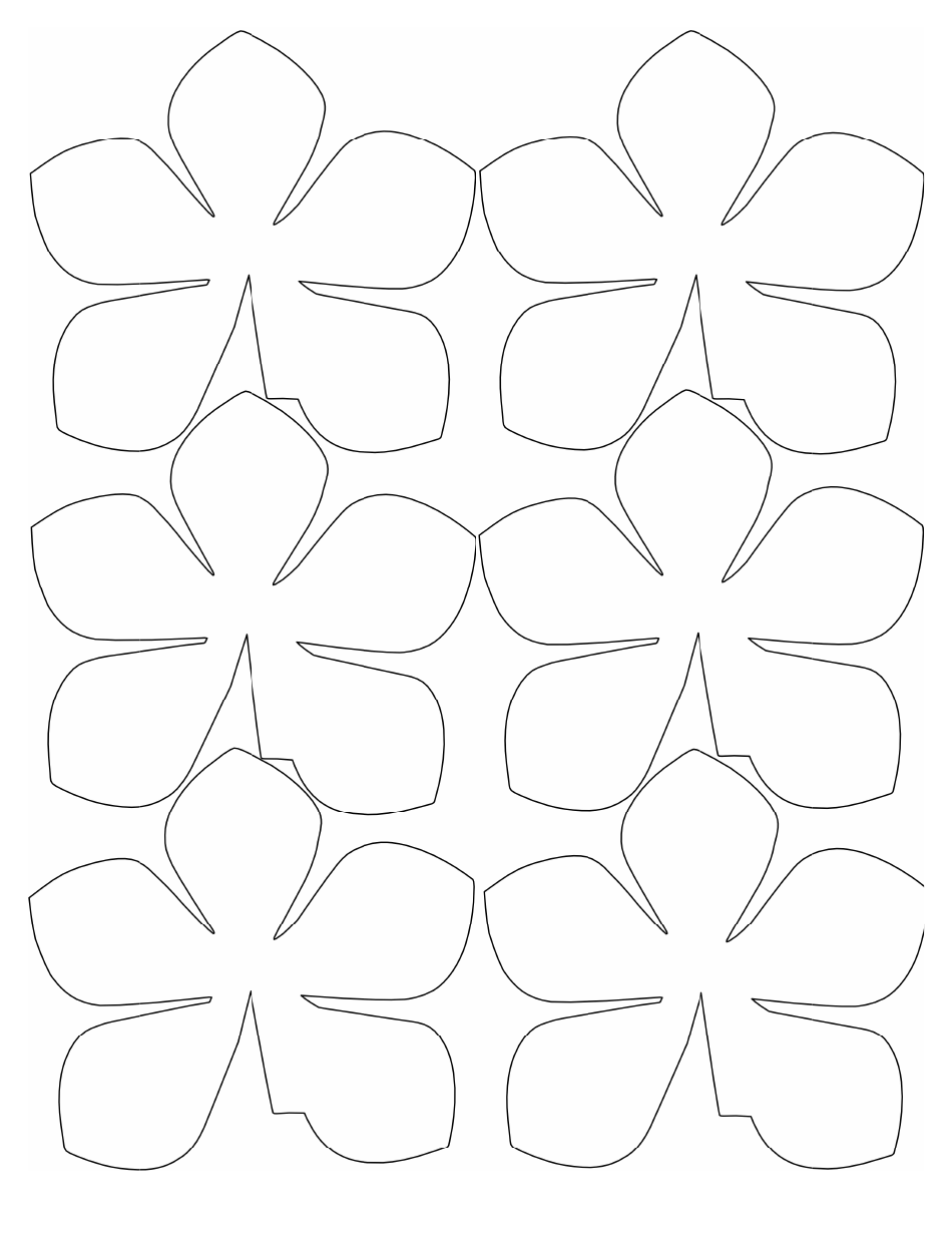 Large Flower Garland Template, Page 1