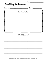 Document preview: Field Trip Student Feedback Form - Teaching Resources