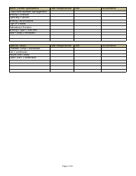 Management Staff Task List Template, Page 2