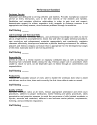 &quot;Employee Performance Appraisal Form&quot;, Page 2