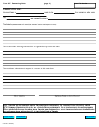 Form 25F Restraining Order - Ontario, Canada, Page 2