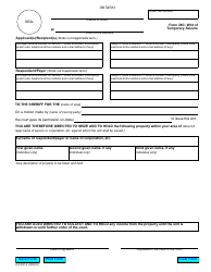 Document preview: Form 28C Writ of Temporary Seizure - Ontario, Canada