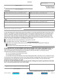 Document preview: Form 29C Notice to Co-owner of Debt - Ontario, Canada