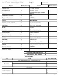 Form 13 &quot;Financial Statement (Support Claims)&quot; - Ontario, Canada, Page 4
