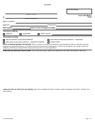 Document preview: Form 14B Motion Form - Ontario, Canada