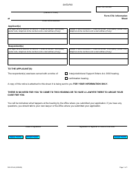 Document preview: Form 37A Information Sheet - Ontario, Canada