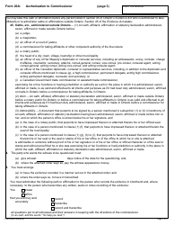 Form 20A Authorization to Commissioner - Ontario, Canada, Page 3