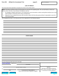 Form 23C Affidavit for Uncontested Trial - Ontario, Canada, Page 5