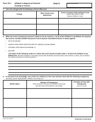 Form 35.1 Affidavit in Support of Claim for Custody or Access - Ontario, Canada, Page 4