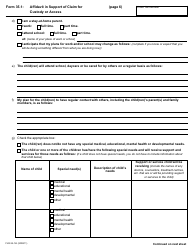 Form 35.1 Affidavit in Support of Claim for Custody or Access - Ontario, Canada, Page 6