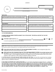 Form 8 Application (General) - Ontario, Canada