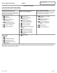 Form 8 Application (General) - Ontario, Canada, Page 4