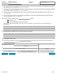 Form 6b Affidavit of Service Sworn/Affirmed - Ontario, Canada, Page 3