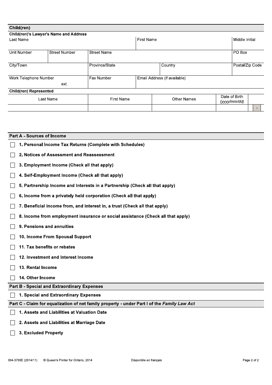 Form 13A (004-3705E) - Fill Out, Sign Online and Download Fillable PDF ...