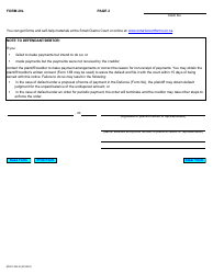 Form 20L Notice of Default of Payment - Ontario, Canada, Page 2