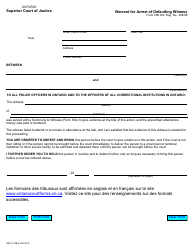 Document preview: Form 18B Warrant for Arrest of Defaulting Witness - Ontario, Canada