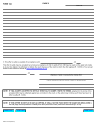 Form 14A Offer to Settle - Ontario, Canada, Page 2