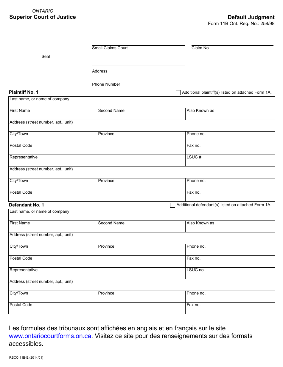 Form 11b Fill Out Sign Online And Download Fillable Pdf Ontario Canada Templateroller 