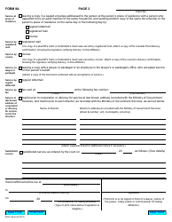 Form 8A Affidavit of Service - Ontario, Canada, Page 3