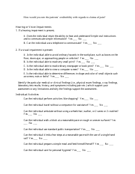 Residual Functional Capacity Form - Ssa Listed Disorders, Page 10