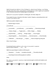 Residual Functional Capacity Form - Ssa Listed Disorders, Page 2