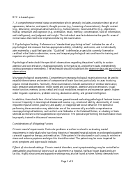 Residual Functional Capacity Form - Personality Mental Disorder, Page 2