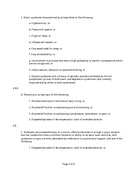 Residual Functional Capacity Form - Personality Mental Disorder, Page 4
