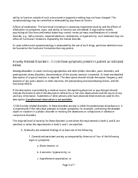 Residual Functional Capacity Form - Adult Anxiety Related Mental Disorder, Page 3