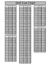 drill size chart pdf