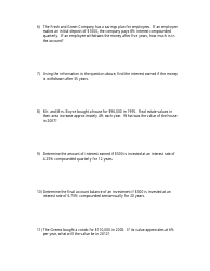 Compound Interest Practice Worksheet, Page 2