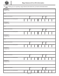 Form P-521 Request for Copies of Tax Returns or Forms W-2 - Wisconsin, Page 2