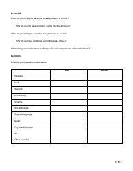 Student Functional Behavior Assessment Interview Form - South Bend Community School Corporation, Page 2