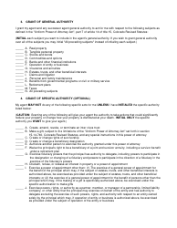Statutory Power of Attorney Form - Different Points - Colorado, Page 2