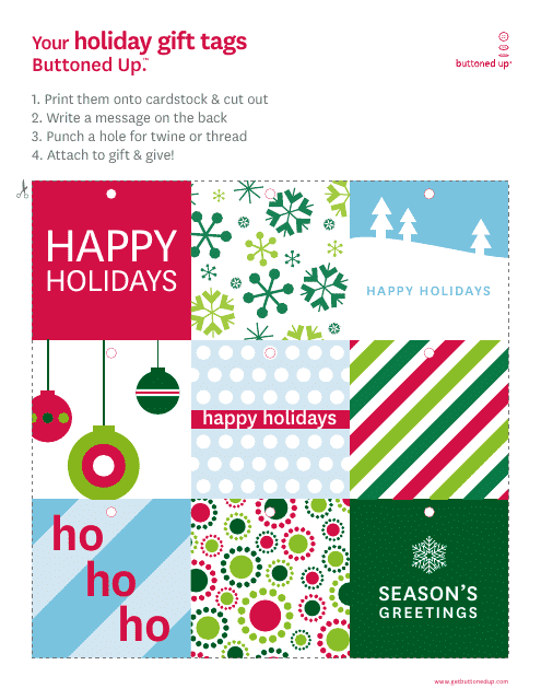 Holiday Tag Template from data.templateroller.com