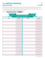&quot;Pantry Inventory Spreadsheet Template&quot;