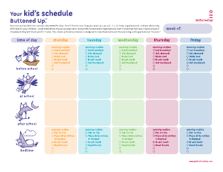 My Daily Schedule for Children Template Download Printable PDF ...
