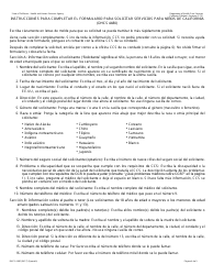 Formulario DHCS4480 Solicitud Para Determinar Si El Solicitante Puede Participar En El Programa Ccs - California (Spanish), Page 4