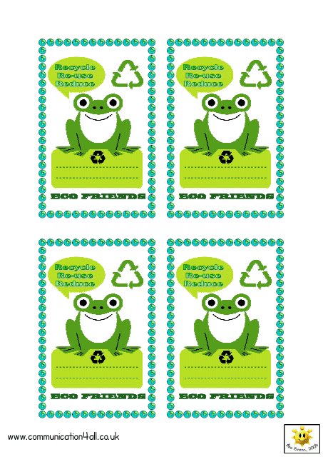 Recycling Tag Template
