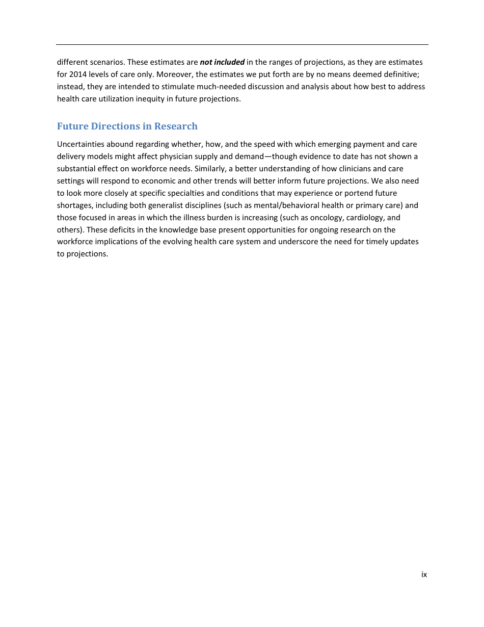The Complexities of Physician Supply and Demand: Projections From 2014 to 2025 - Ihs Inc., Page 10