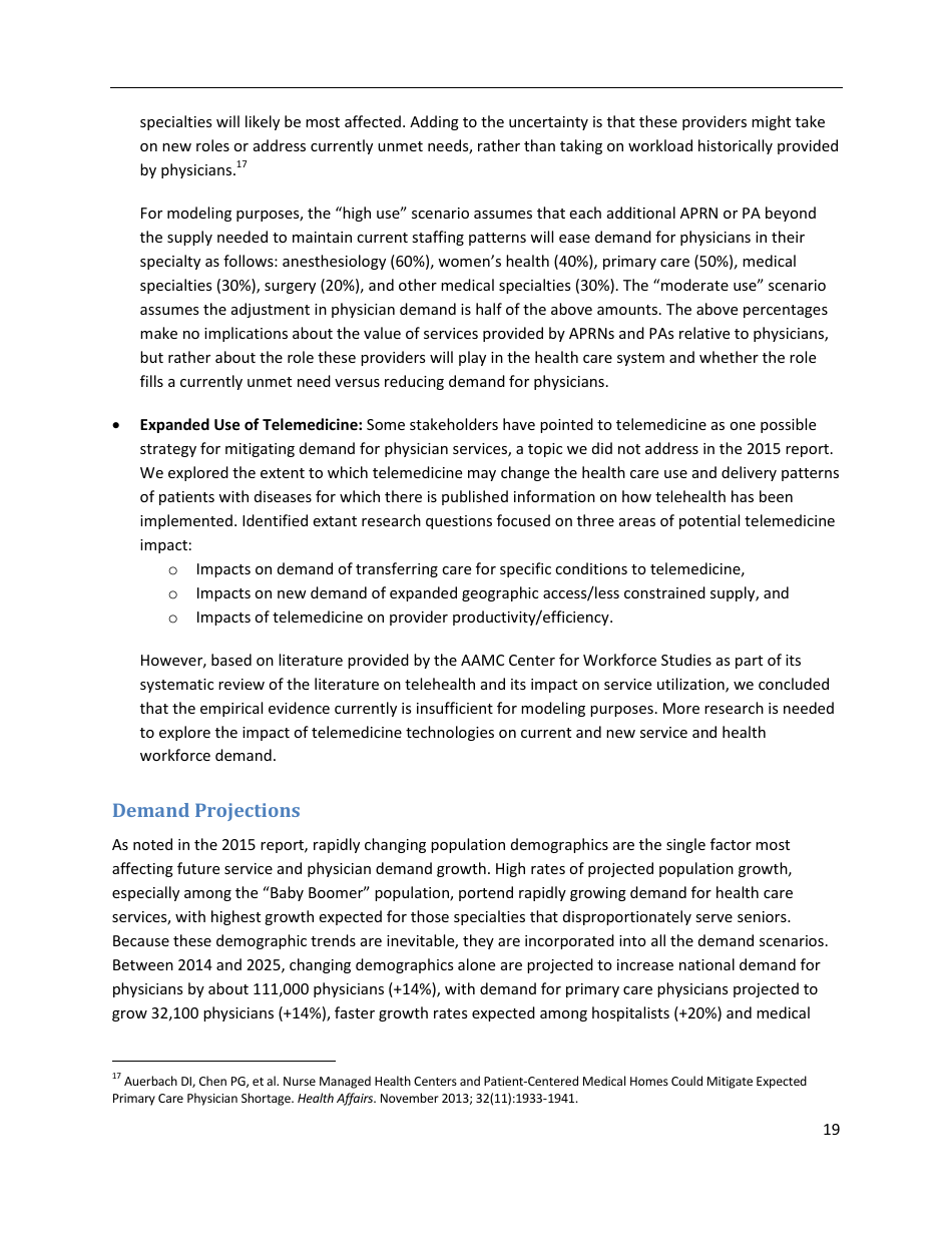 The Complexities of Physician Supply and Demand: Projections From 2014 to 2025 - Ihs Inc., Page 29