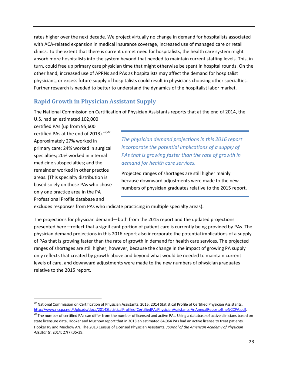 The Complexities of Physician Supply and Demand: Projections From 2014 to 2025 - Ihs Inc., Page 33